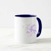 Farbige abstrakte Neon-Splash Tasse (VorderseiteRechts)