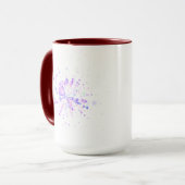 Farbige abstrakte Neon-Splash Tasse (Vorderseite Links)