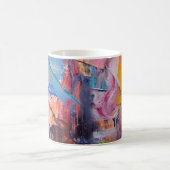 Farbige abstrakte Ölfarben-Tasse Kaffeetasse (Mittel)