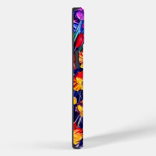 Farbige Abstrakte Ölgemälde von Frühlingsblumen Case-Mate iPhone Hülle (Rückseite / Rechts)