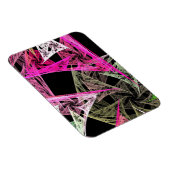 Farbige Abstrakte Origami Magnet (Rechte Seite)