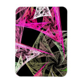 Farbige Abstrakte Origami Magnet (Vertikal)