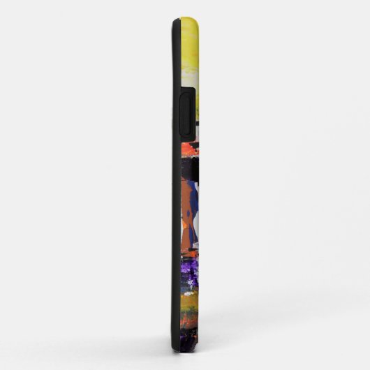 Farbige Abstrakte Originalkunst Case-Mate iPhone Hülle (Hinten/Rechts)