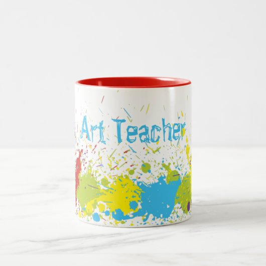 Farbige Abstrakte Paint Splash Tasse (Mittel)