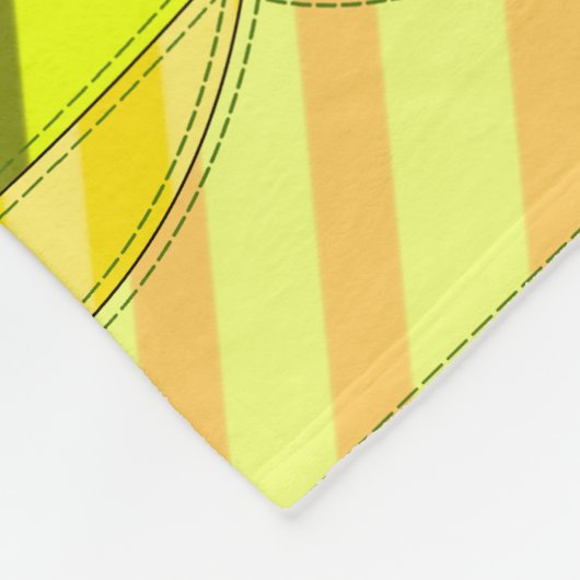 Farbige Abstrakte Patchwork-Katze Fleecedecke (Ecke)