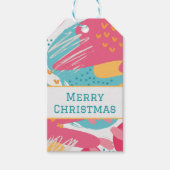 Farbige Abstrakte Personalisierte Geschenkmarke Geschenkanhänger (Vorderseite)