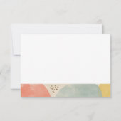 Farbige Abstrakte Personalisierte Namenskarte Dankeskarte (Rückseite)