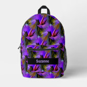 Farbige Abstrakte Pinselstriche Personalisiert Bedruckter Rucksack (Vorderseite)