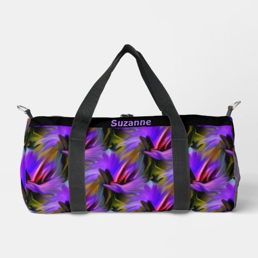 Farbige Abstrakte Pinselstriche Personalisiert Duffle Bag (Vorderseite)