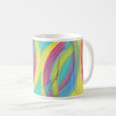 Farbige Abstrakte Pinselstriche Tasse (VorderseiteRechts)