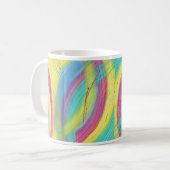 Farbige Abstrakte Pinselstriche Tasse (Vorderseite Links)