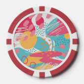 Farbige Abstrakte Pokerchips (Vorderseite)