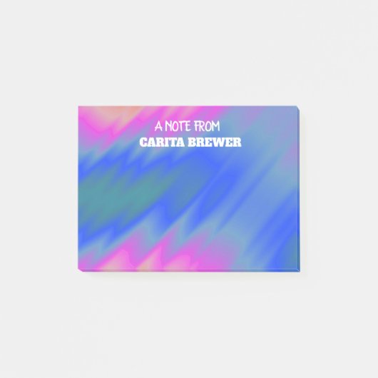 Farbige Abstrakte Post-It-Notes Post-it Klebezettel (Vorderseite)