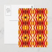 Farbige abstrakte Postkarte (Vorne/Hinten)