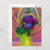 Farbige Abstrakte Postkarte (Vorne/Hinten)