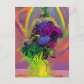 Farbige Abstrakte Postkarte (Vorderseite)
