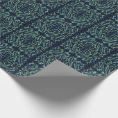 Farbige abstrakte psychedelische Stringy Pointed K Geschenkpapier (Ecke)
