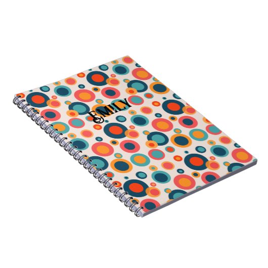 Farbige Abstrakte Punkte Notizblock (Rechte Seite)