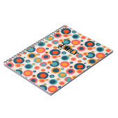 Farbige Abstrakte Punkte Notizblock (Linke Seite)