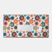 Farbige Abstrakte Punkte Schreibtischunterlage (Tastatur & Maus)