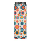 Farbige Abstrakte Punkte Thermosbecher (Rückseite)