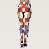 Farbige abstrakte Puzzle-Muster Leggings (Rückseite)