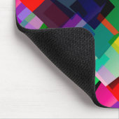 Farbige abstrakte Quadrate Mousepad (Ecke)