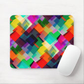 Farbige abstrakte Quadrate Mousepad (Mit Mouse)