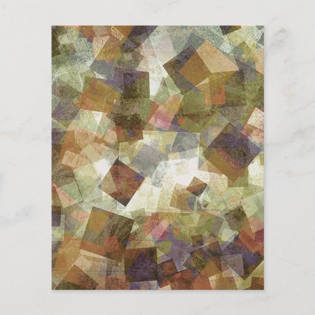 Farbige abstrakte Quadrate Scrapbook Hintergrund (Vorderseite)