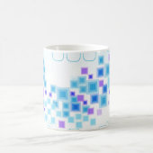 Farbige Abstrakte Quadrate und Boxen Kaffeetasse (Mittel)