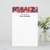 Farbige Abstrakte Quadrate und Formen (Stehend Vorderseite)