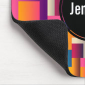 Farbige Abstrakte Quadrate und Formen Mousepad (Ecke)