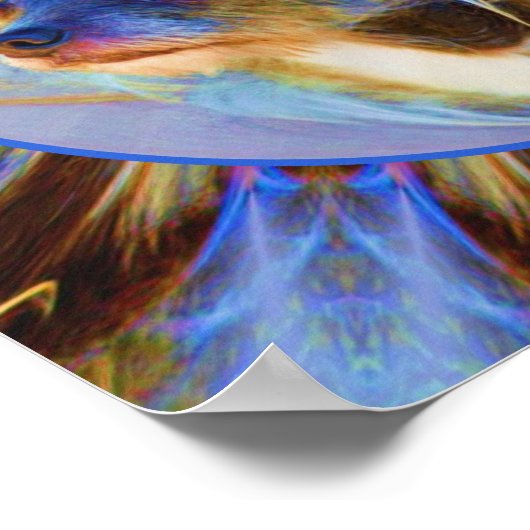 Farbige Abstrakte Rahmen schaffen Ihr eigenes Foto Poster (Ecke)