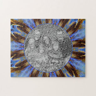 Farbige Abstrakte Rahmen schaffen Ihr eigenes Foto Puzzle