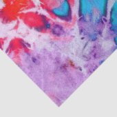 Farbige Abstrakte Regenbogen Wasserfarbe Batik Gef Seidenpapier (Ausschnitt)