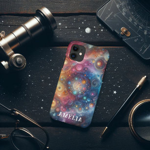 Farbige abstrakte Regenbogenkugeln Himmelskörper  Case-Mate iPhone Hülle