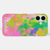 Farbige Abstrakte Regenbogenmalerei Personalisiert Case-Mate iPhone Hülle (Rückseite (Horizontal))