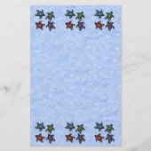 Farbige Abstrakte Schildkröten Briefpapier (Vorderseite)