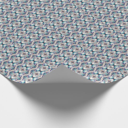 Farbige abstrakte Schmetterlingskonstruktion Geschenkpapier (Ecke)