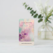 Farbige Abstrakte Schmuckkarte Visitenkarte (Stehend Vorderseite)