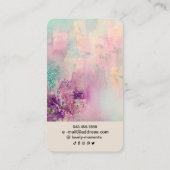 Farbige Abstrakte Schmuckkarte Visitenkarte (Rückseite)