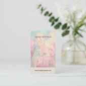 Farbige Abstrakte Schmuckkarte Visitenkarte (Stehend Vorderseite)