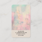 Farbige Abstrakte Schmuckkarte Visitenkarte (Rückseite)