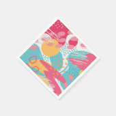 Farbige Abstrakte Serviette (Ecke)