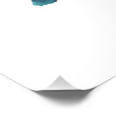 Farbige abstrakte Setter-Silhouette Poster (Ecke)