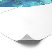 Farbige abstrakte Silhouette Poster (Ecke)