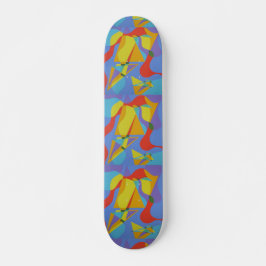 Farbige abstrakte Skateboard-Deck-Kunst Skateboard