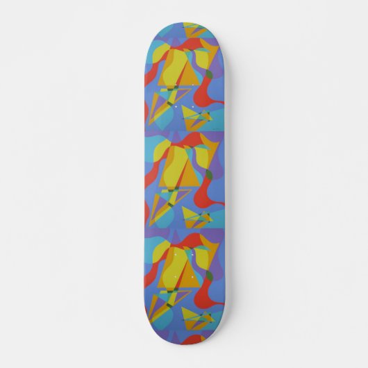 Farbige abstrakte Skateboard-Deck-Kunst Skateboard (Vorne)