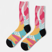 Farbige Abstrakte Socken (Linkes Detail)