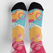 Farbige Abstrakte Socken (Oben)